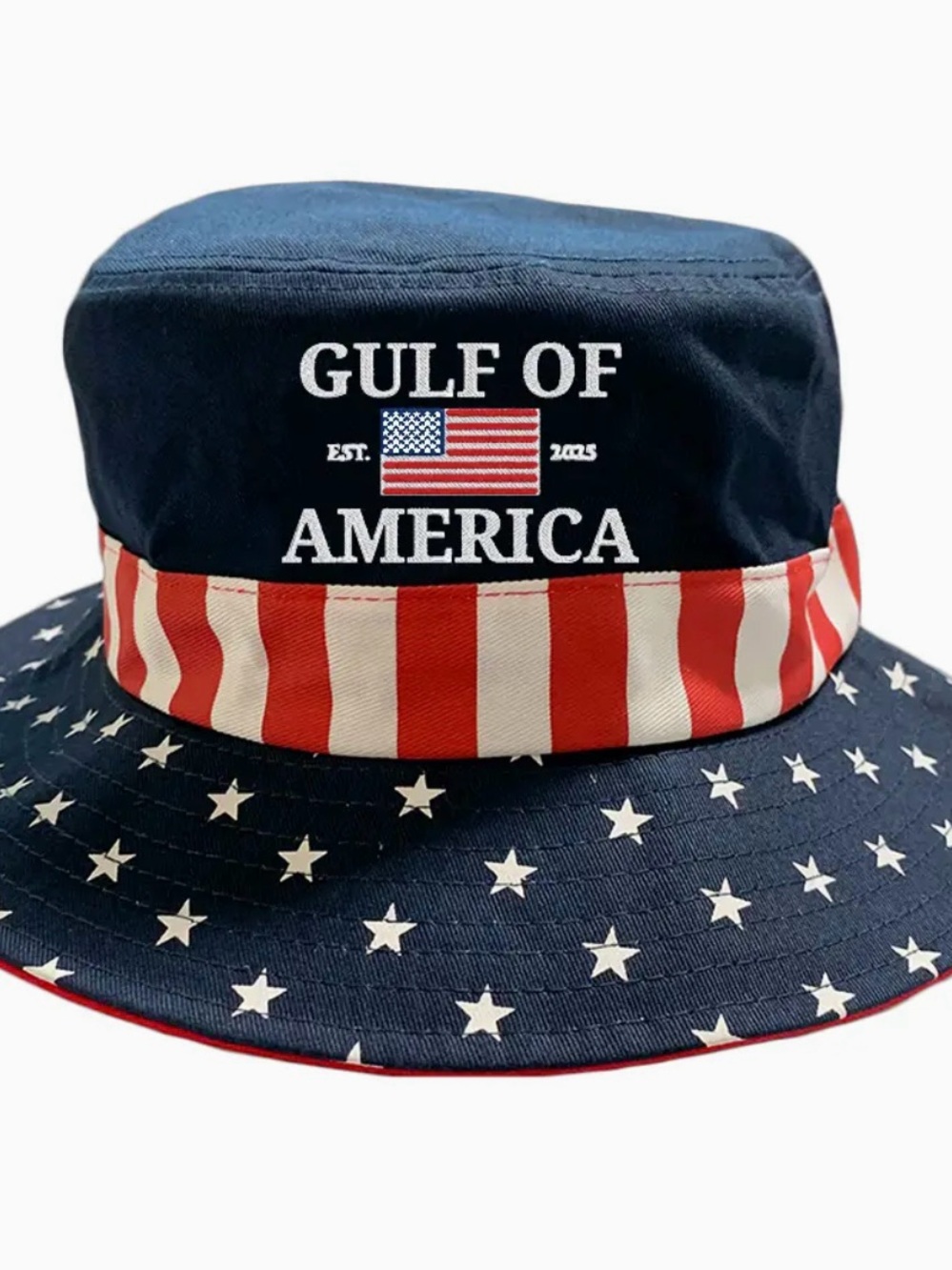 Kid Navy Patriotic Bucket Hat